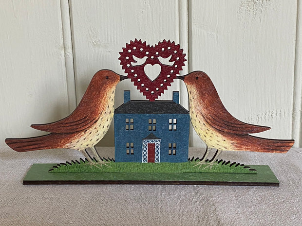 A Loving Home Wooden Mantle Ornament