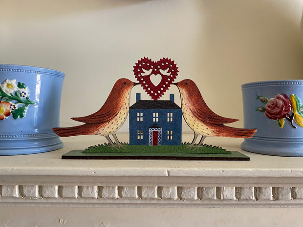 A Loving Home Wooden Mantle Ornament