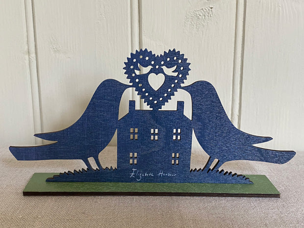 A Loving Home Wooden Mantle Ornament