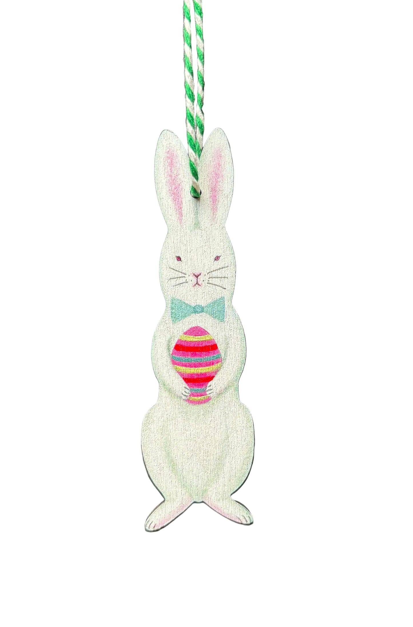 Bianca Bunny Wooden Hanging Decoration