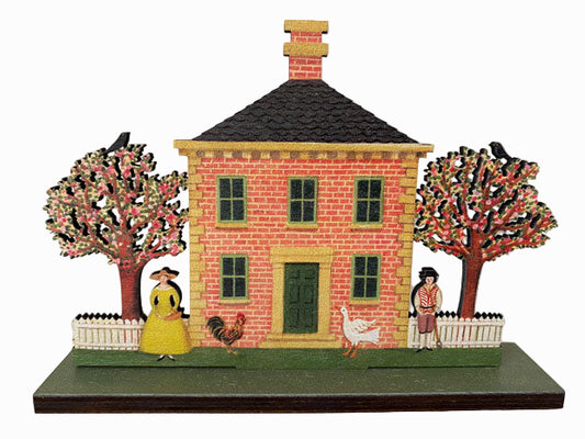 Blossom Cottage  Wooden Mantle Ornament