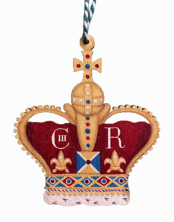 Crown for a King Wooden Hanging Decoration