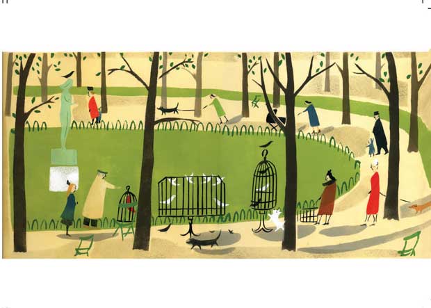 Tuileries Gardens Paris Greetings Card