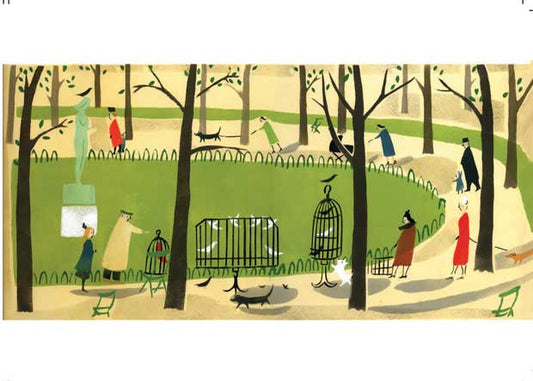 Tuileries Gardens Paris  Greetings Card