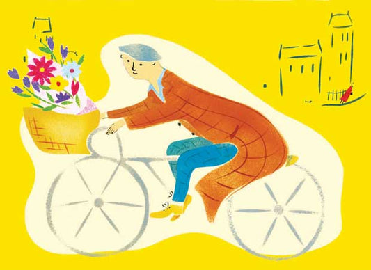 Flower Man  Greetings Card