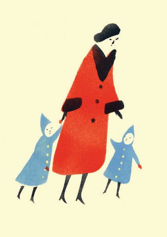 Morning Walk  Greetings Card