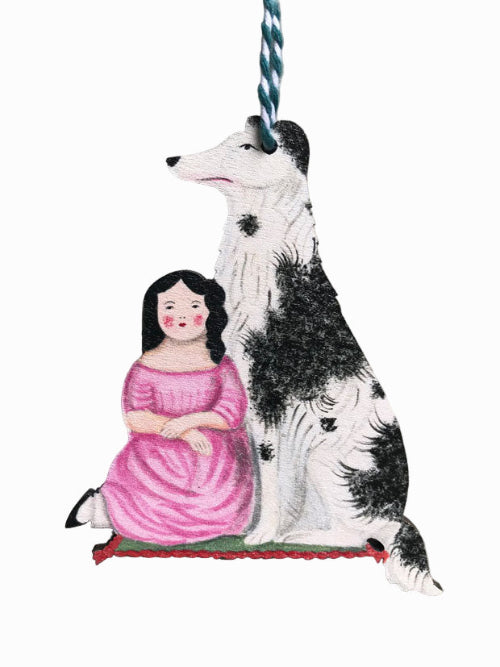 Faithful Friend Wooden Hanging Decoration