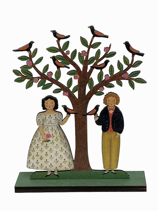 Garden Days  Wooden Mantle Ornament