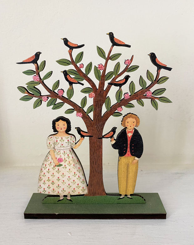 Garden Days  Wooden Mantle Ornament