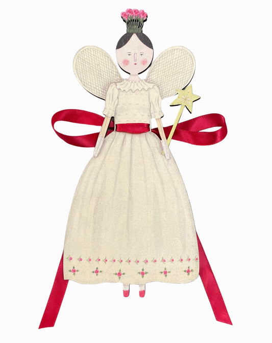 Christmas Fairy Wooden Tree Topper