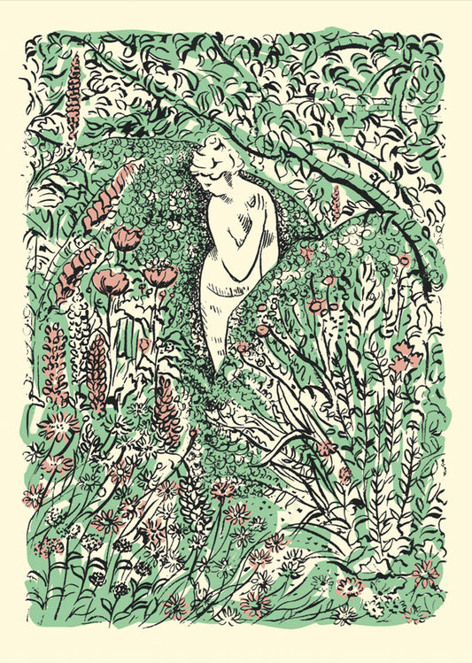 Modest Lady Greetings Card