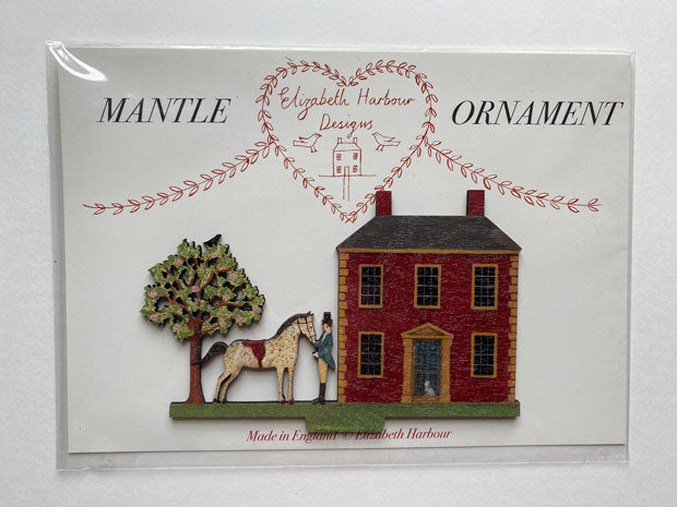 Morning Visit Wooden Mantle Ornament