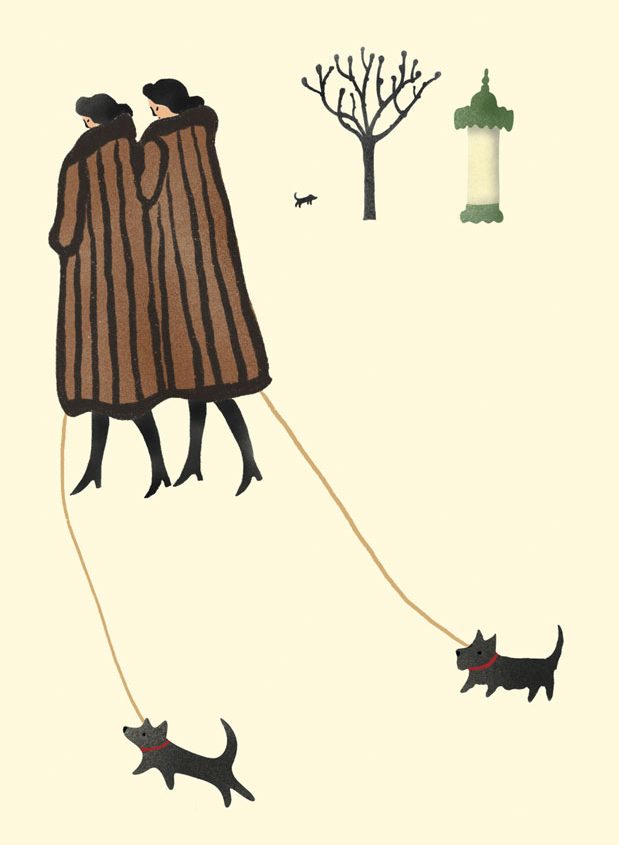 Parisiennes Greetings Card