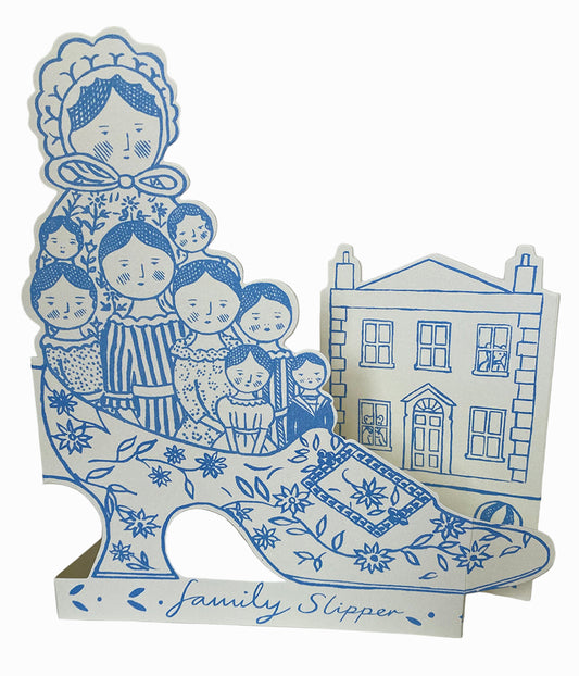 Stand-up Family Slipper Card