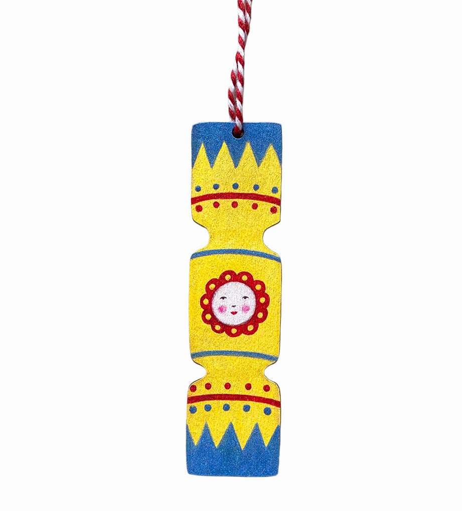 Xmas Cracker Wooden Hanging Decoration