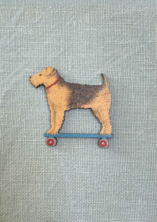 Lapel Pin-Brooch Airedale Dog