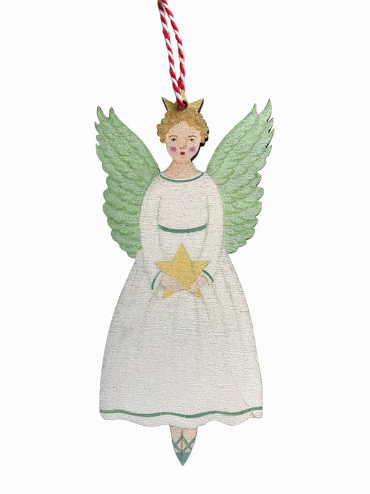 Angel Wooden Hanging Decoration