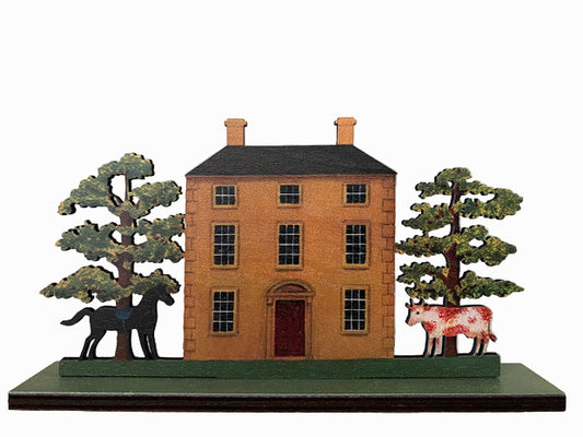 Cedar Grange  Wooden Mantle Ornament