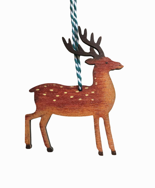 Deer Wooden Hanging Decoration