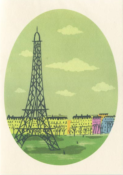 Eiffel Tower  Greetings Card