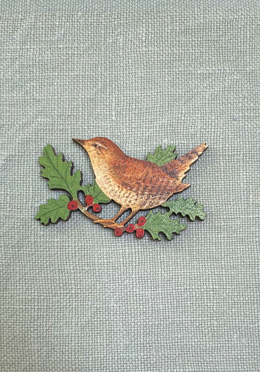 Lapel Pin-Brooch Jenny Wren