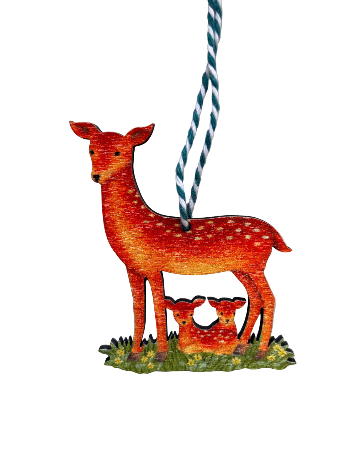 Mother Deer Wooden Hanging Decoration