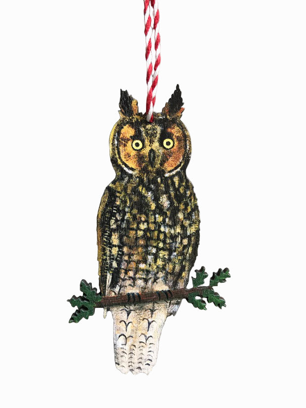 Night Owl Wooden Hanging Decoration