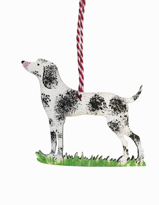 English Pointer Dog Wooden Hanging Decoration