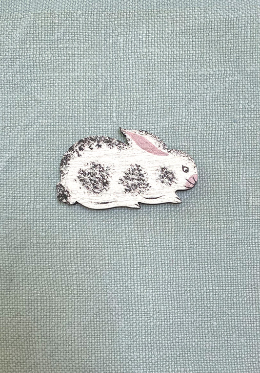Lapel Pin-Brooch Harlrequin Rabbit