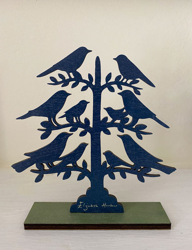 Singing Tree Wooden Mantle Ornament
