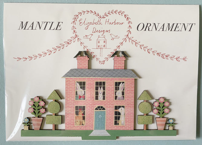 Spring House Wooden Mantle Ornament
