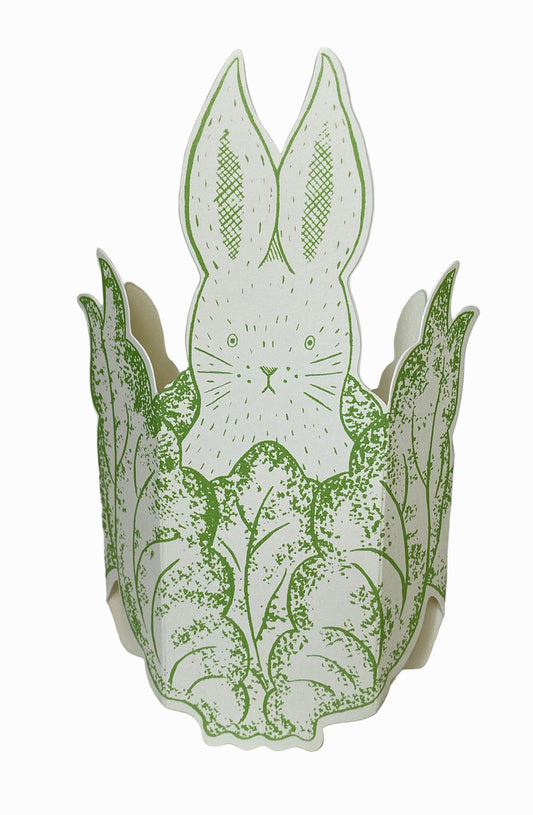 Stand-up Rabbit in Lettuce Card