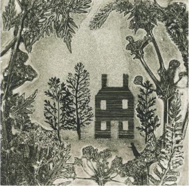 House in the Woods  Greetings Card