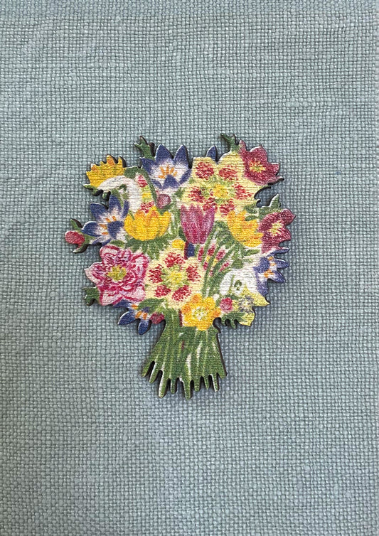 Lapel Pin-Brooch Winter Flowers