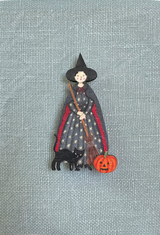 Lapel Pin-Brooch Witch