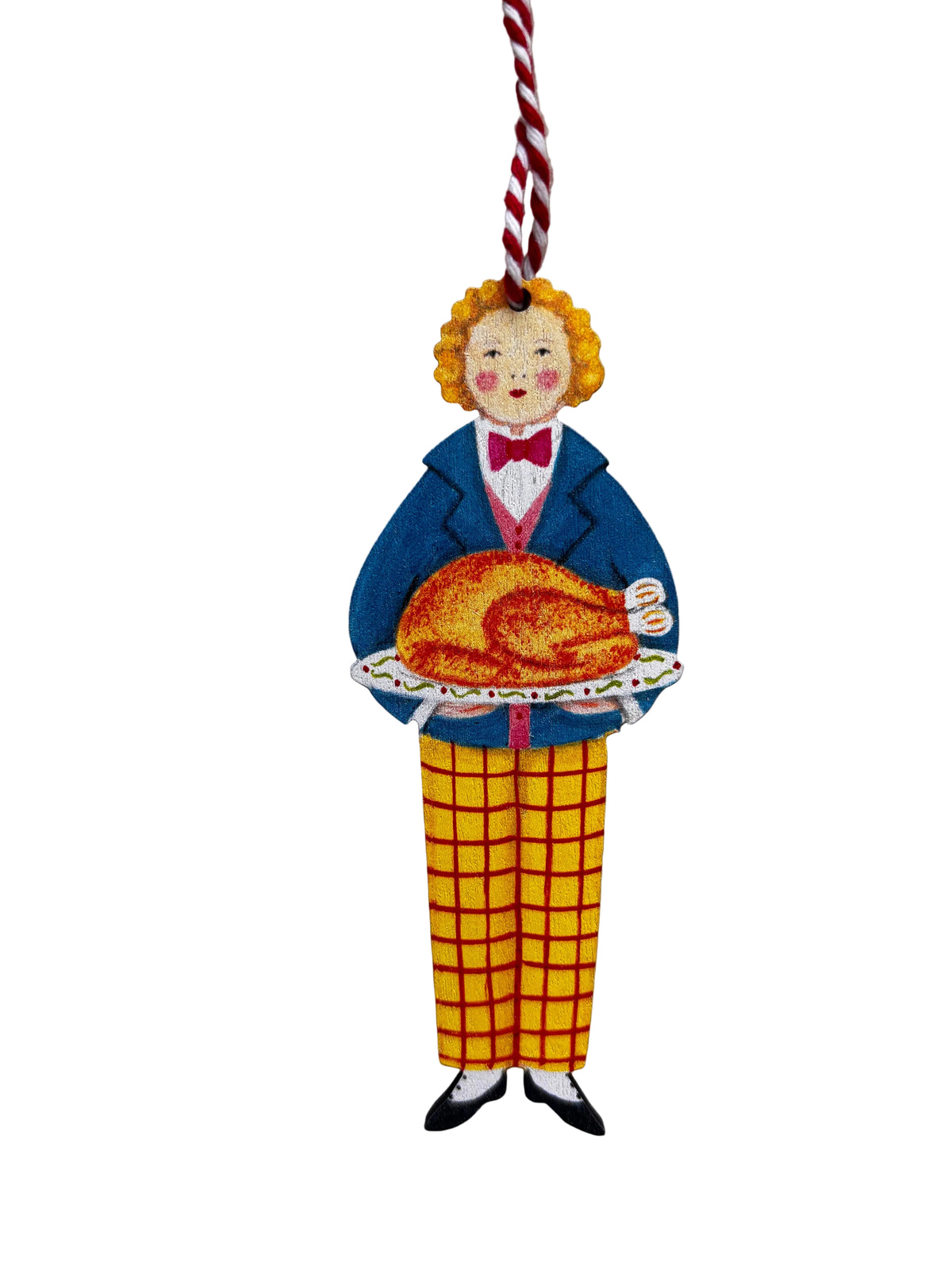 Xmas Dinner Wooden Hanging Decoration