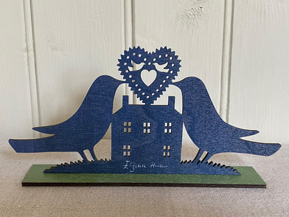 A Loving Home  Wooden Mantle Ornament