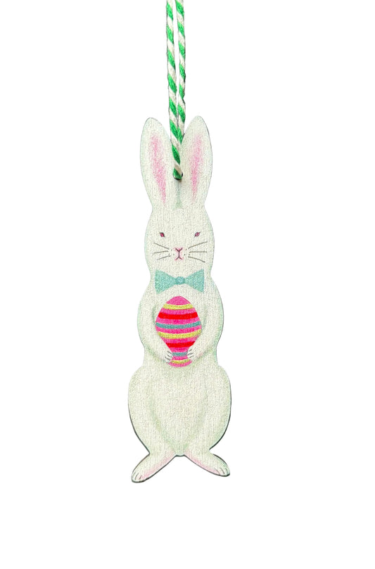 Bianca Bunny Wooden Hanging Decoration