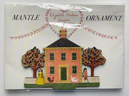 Blossom Cottage  Wooden Mantle Ornament