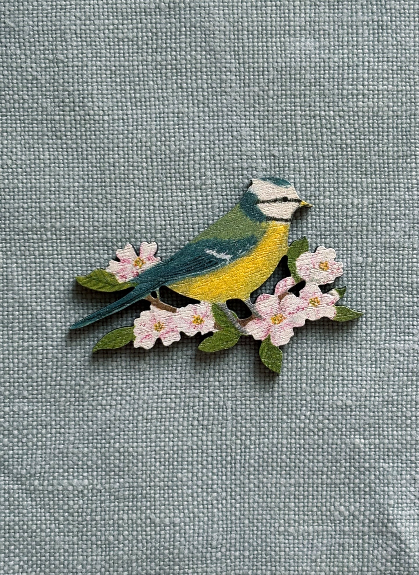 Lapel Pin-Brooch Blue Tit