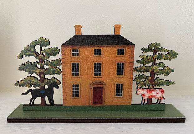 Cedar Grange  Wooden Mantle Ornament
