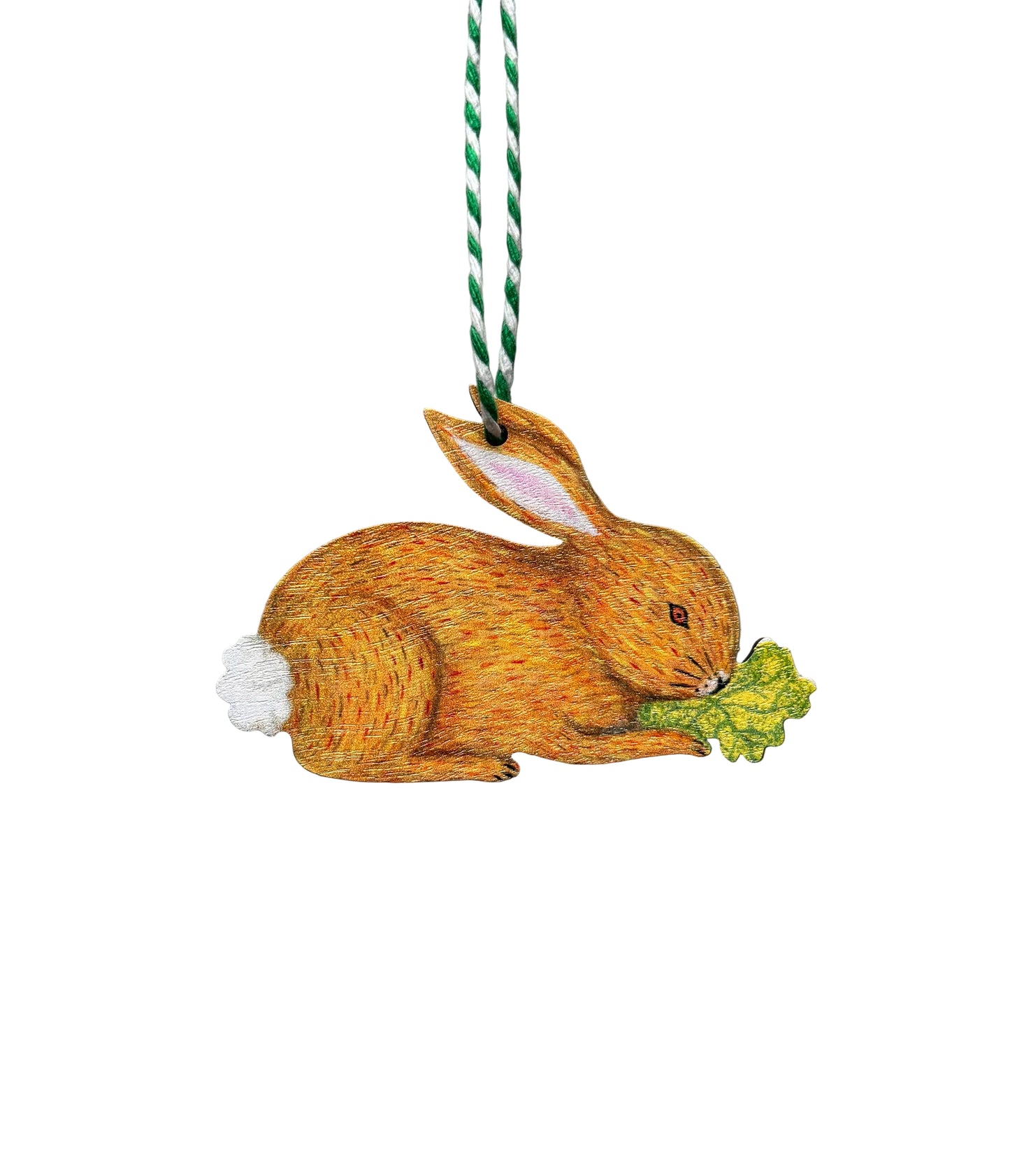 Country Rabbit Wooden Hanging Decoration
