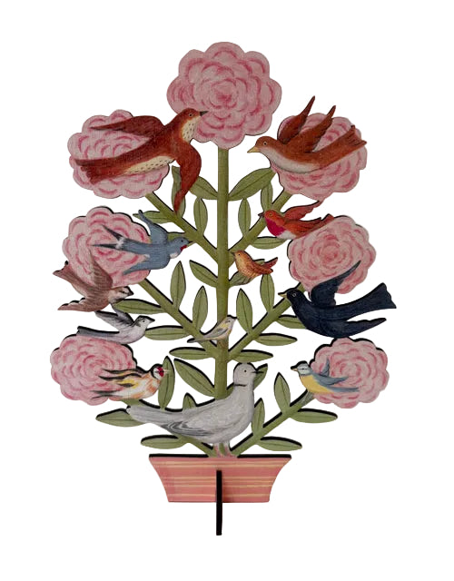 Dawn Chorus Wooden Mantle Ornament