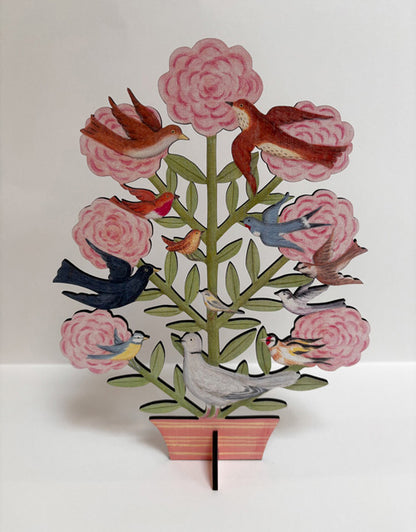 Dawn Chorus Wooden Mantle Ornament