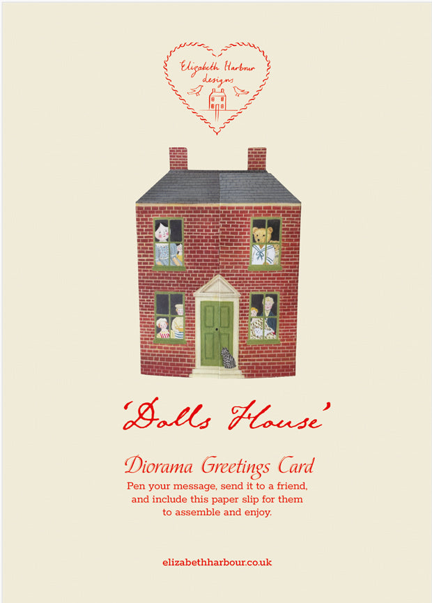 Dolls House Diorama Greetings Card