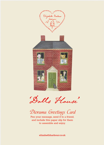 Dolls House Diorama Greetings Card