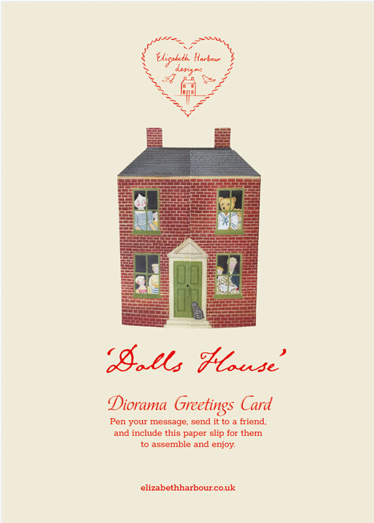 Dolls House Diorama Greetings Card