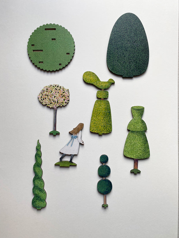 Hide and Seek Wooden Diorama