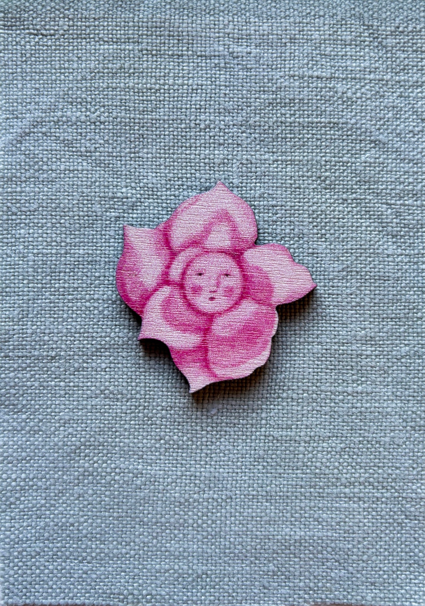 Lapel Pin-Brooch Pink Rose
