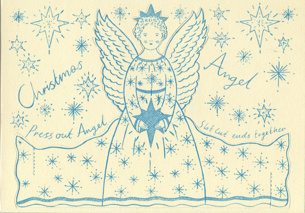 Pack of 8 Press-Out Stand-Up Christmas Angel Greetings Cards